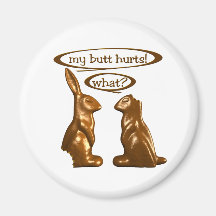 Chocolate bunnies magnet