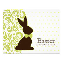 Chocolate Bunny Invitations
