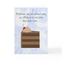 Chocolate Cake Birthday Card