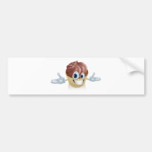 Chocolate cake man bumper sticker