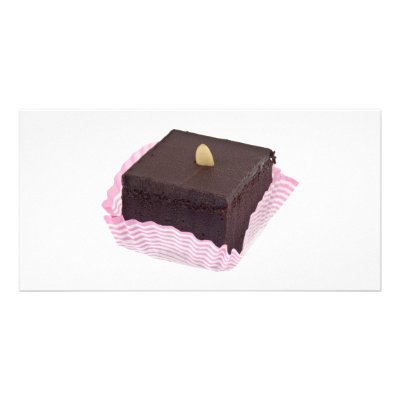 Chocolate cake photo card template by joxxxxjo