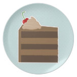 Chocolate Cake Dinner Plate