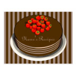 Chocolate Cake Recipe Cards Post Cards