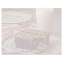 Chocolate cake square letterhead design