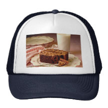 Chocolate cake square mesh hats