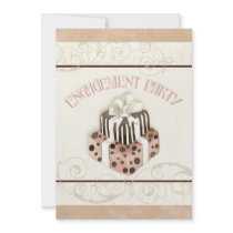 Chocolate Cake Swirl Bridal Shower Invitation