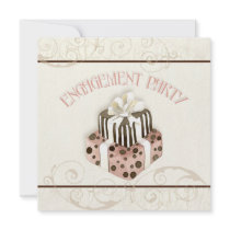Chocolate Cake Swirl Bridal Shower Invitation
