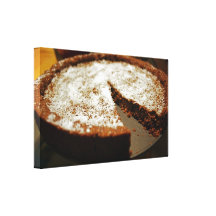 chocolate cake with coconut gallery wrap canvas
