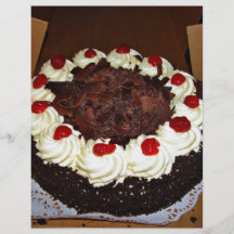 Chocolate cake with cream flyer