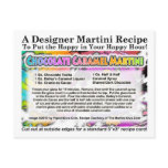 Chocolate Caramel Martini Recipe Postcard