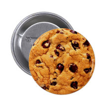 Chocolate chip cookie button
