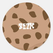 Chocolate Chip Cookie Button Sticker