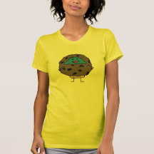 Chocolate Chip Cookie Muffin - Ladies T (Front) Tees