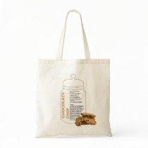 Chocolate Chip Cookie Recipe Canvas Bags