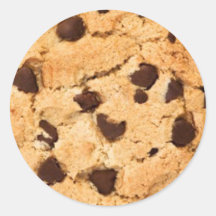 Chocolate Chip Cookie Round Stickers
