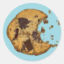 Chocolate Chip Cookie Round Stickers
