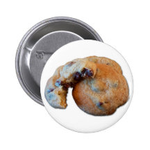 Chocolate Chip Cookie (w/ white background) Button