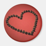 Chocolate Chip Love Valentine's Day Heart Fridge Magnet