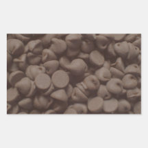 Chocolate chip rectangle sticker