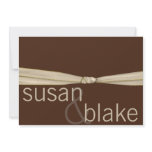 Chocolate  Cream - save the date cards invitations