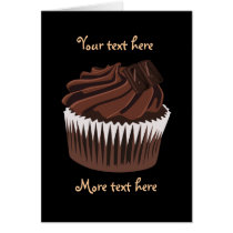 Chocolate Cupcake Card