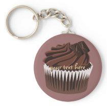 Chocolate Cupcake Keychains