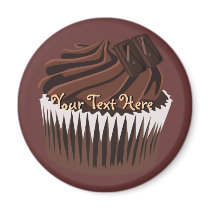 Chocolate Cupcake Fridge Magnet