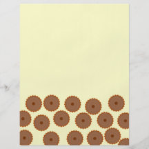 Chocolate Cupcake Pattern. Custom Flyer