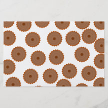 Chocolate Cupcake Pattern. Flyers