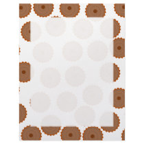 Chocolate Cupcake Pattern. Customized Letterhead