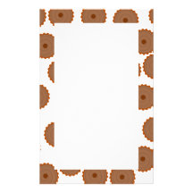 Chocolate Cupcake Pattern. Personalized Stationery