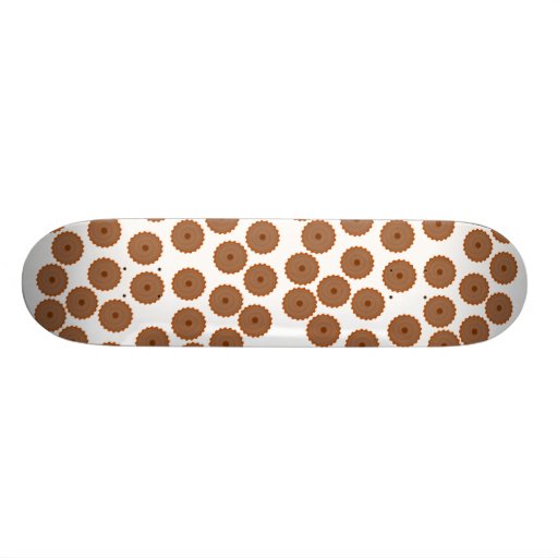 Chocolate Cupcake Pattern. Skate Decks