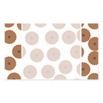 Chocolate Cupcake Pattern. Rectangle Stickers
