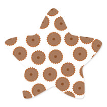 Chocolate Cupcake Pattern. Stickers