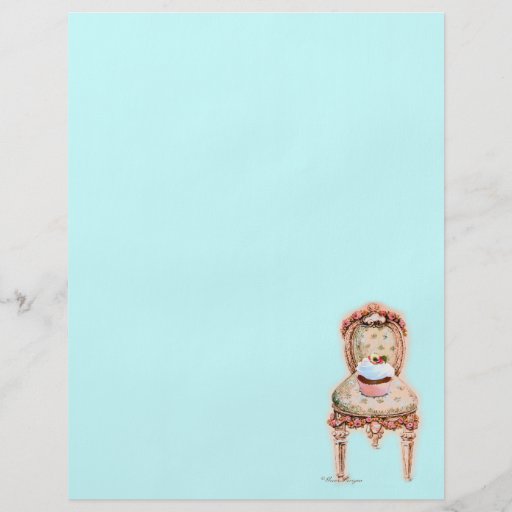 Chocolate Cupcake Pink French Chair Full Color Flyer