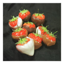 Chocolate dipped strawberries photo