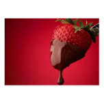 Chocolate Dipped Strawberry Business Card