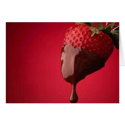 Chocolate Dipped Strawberry Cards by Recipes101