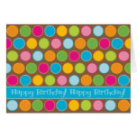 Chocolate Dots Birthday Card