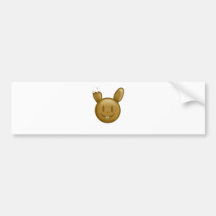 Chocolate Easter Bunny Bumper Sticker