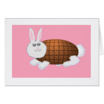 Chocolate Easter Bunny Greeting Card