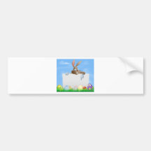 Chocolate Easter eggs sign Bumper Stickers