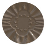 Chocolate flower sticker