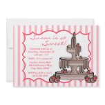 Chocolate Fountain Birthday invitations