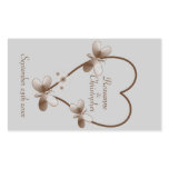 Chocolate Heart And Butterflies Wine Bottle Label Rectangle Sticker