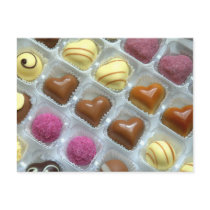 Chocolate Heart Box Postcards