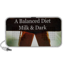Chocolate Humour - A Balanced Diet Portable Speakers