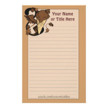 Chocolate Ice Cream Stationery