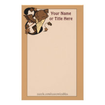 Chocolate Ice Cream Stationery