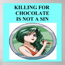 chocolate is not a sin poster